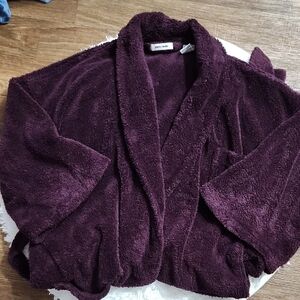 Pierre Cardin Deep Purple Plush Garment/Vintage/Grandpa